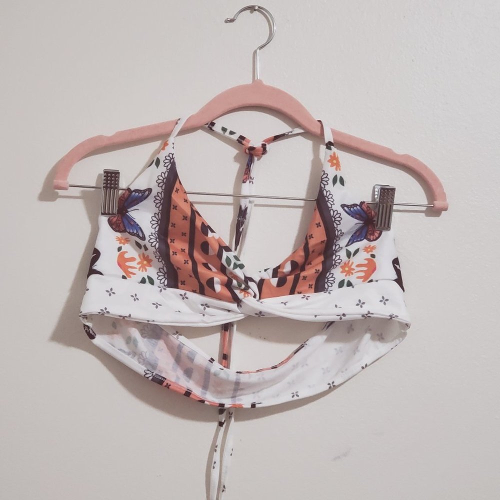 Knit Butterfly Crisscross Bralette